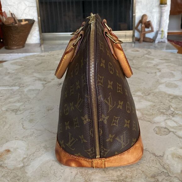 Louis Vuitton Alma PM Monogram Satchel Bag Dust-bag Lock & 2 Keys - Picture 7 of 17